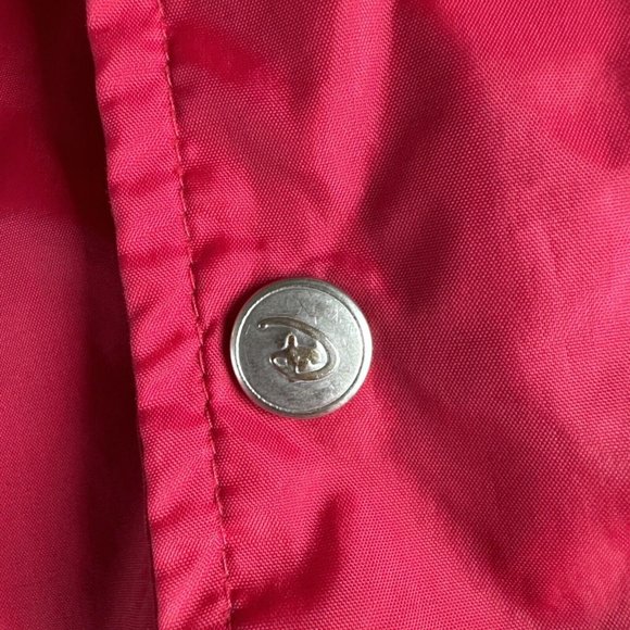 Vintage Walt Disney World Red Mickey Mouse Embroidered Hooded Jacket Medium - Picture 8 of 16